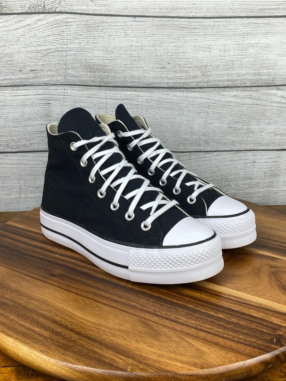 Converse Chuck Taylor All Star High Lift Platform Black Shoe 560845F Size 7.5